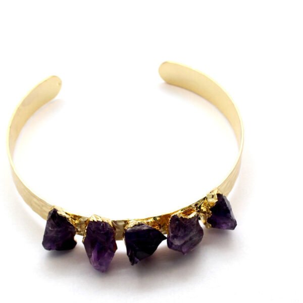 Bracelet en améthyste naturelle – Image 2