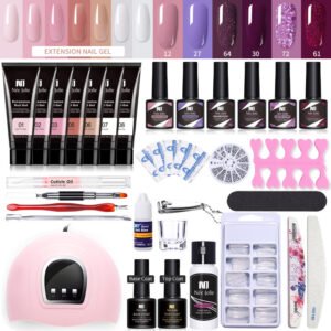 Kit de lampe de photothérapie, paillettes pour ongles en gel pour extensions d'ongles