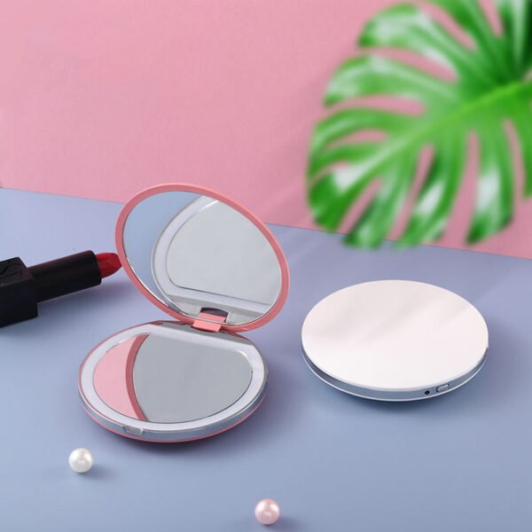 Miroir de Maquillage Portable LED – Éclat et Précision à Portée de Main